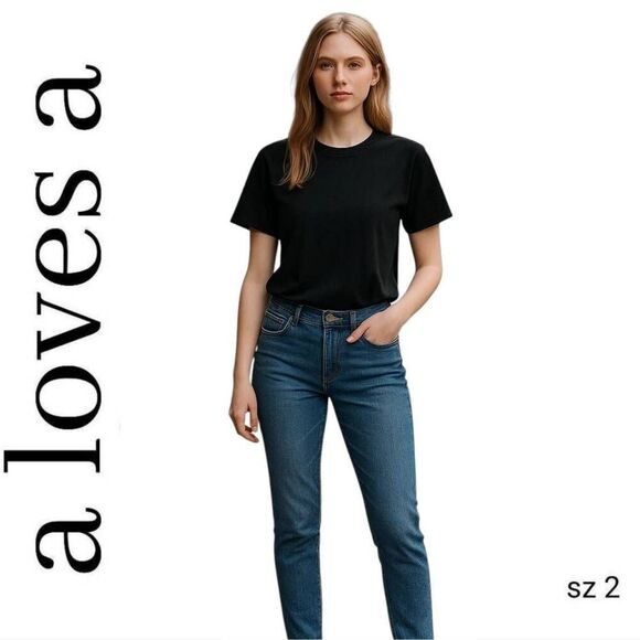a loves a Blue Denim Super High Waist Skinny Jeans - Picture 1 of 12